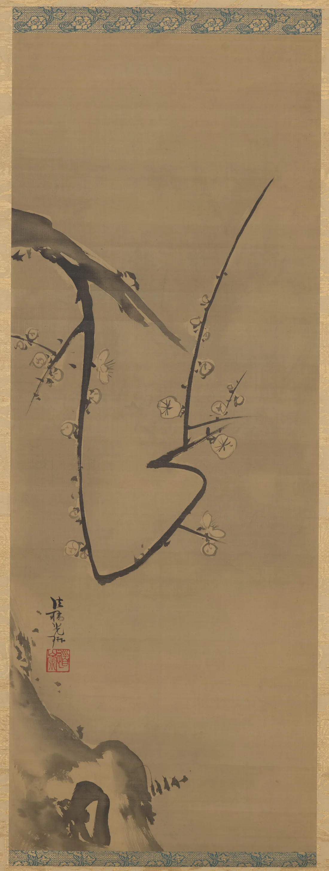 尾形光琳の掛け軸「Plum Tree」（クリーブランド美術館所蔵）